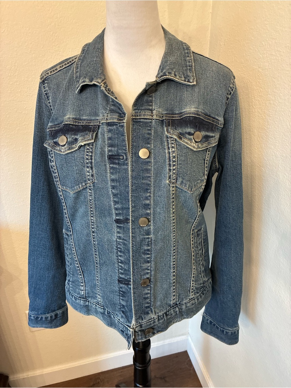 a.n.a A New Approach Classic Blue Denim Jacket - Women's